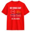 Vintage T Shirt Summer No Kings March 28 2026 No Kings Day Hip Hop TShirts Cotton Tshirt Men Awesome Loose Short Sleeve Tees