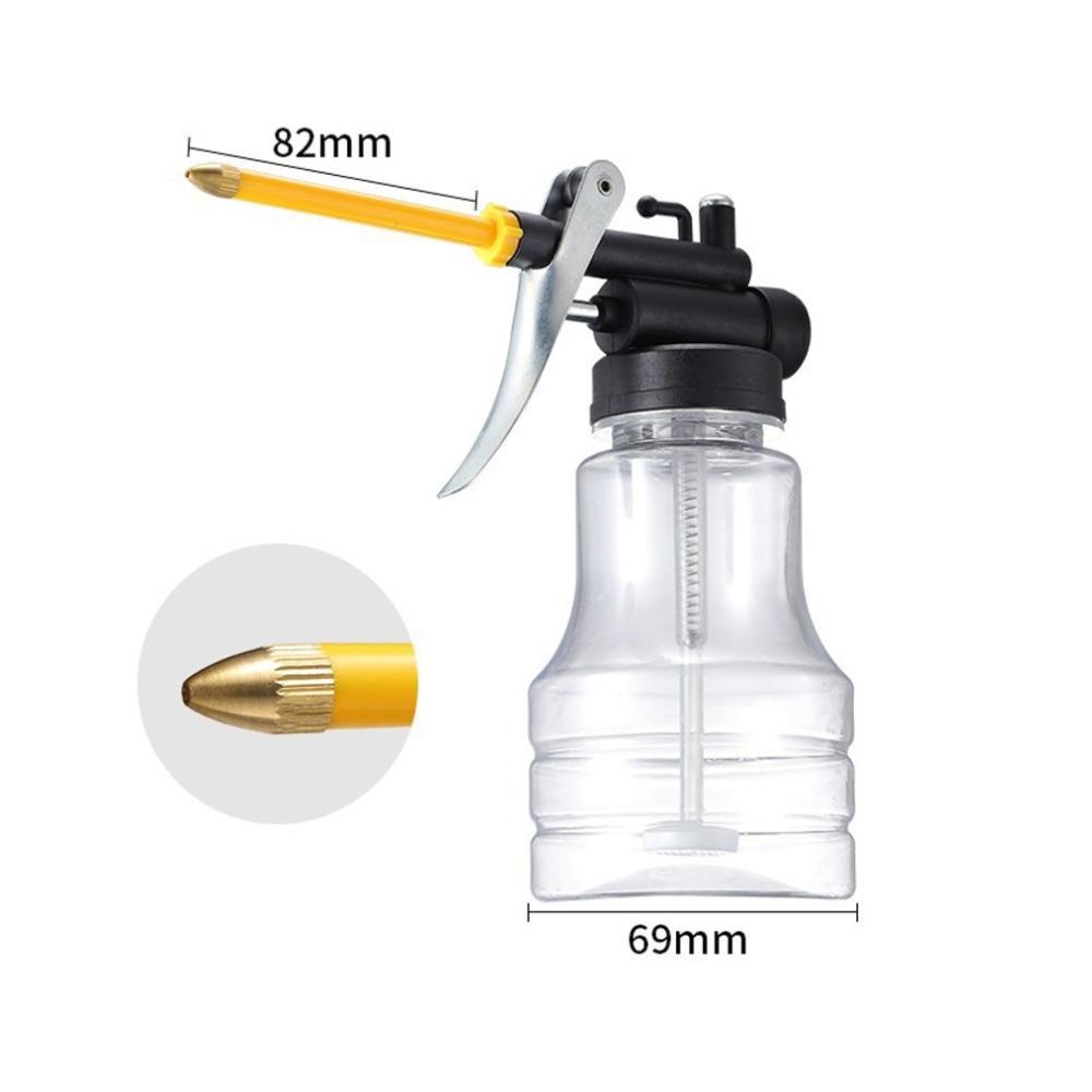 

250 мл Масленка Пластиковая Прозрачная Масленка Высокого Давления Ручной Шприц для Смазки Маслолейка с Жестким Носиком