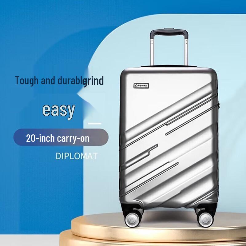 Diplomat DS-13060 20-inch Carbon Fiber Carry-on Suitcase