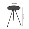 Round Foldable Outdoor Table Desk Water Resistant For Traveler Anglers Hiking Camping Barbecue Trip Adventure Gear