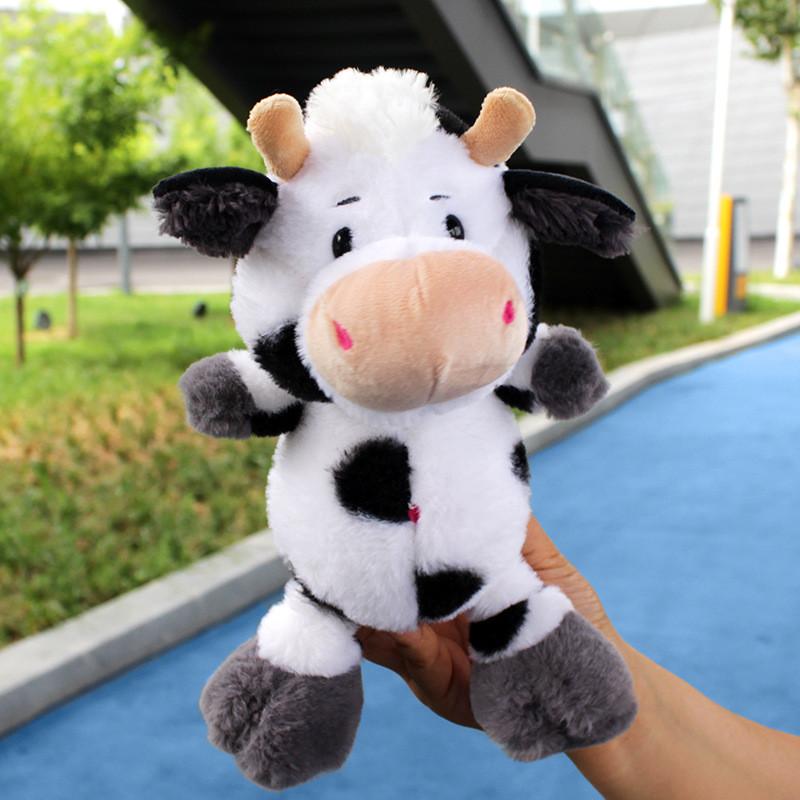 Plush Cow Toy With Pp Cotton Filling Soft Animal Pillow For Kids Gift