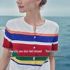 Navigare Women's Color-Block Stripe Knit Cardigan