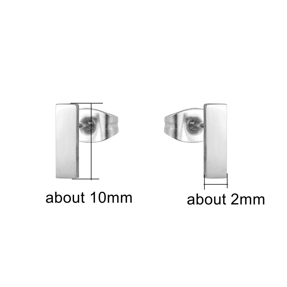 12 Paare Einfache Geometrische Ohrringe Großhandel Rund Quadratisch Stern Blitz 8 Stil Edelstahl Stecker Ohrringe Set Frau Zirkon