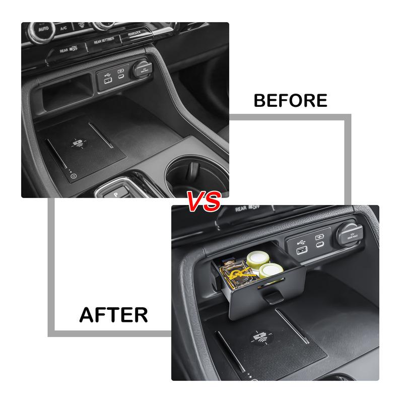 Center Console Drawer Storage Box Tray For  2024 2025 Honda Pilot/2026 Passport Gear Shift Middle Console Storage Organizer