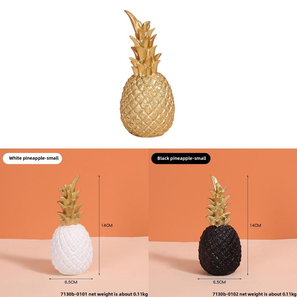 Elegant Resin Pineapple Craft For Desk Display And Interior Decoration Design