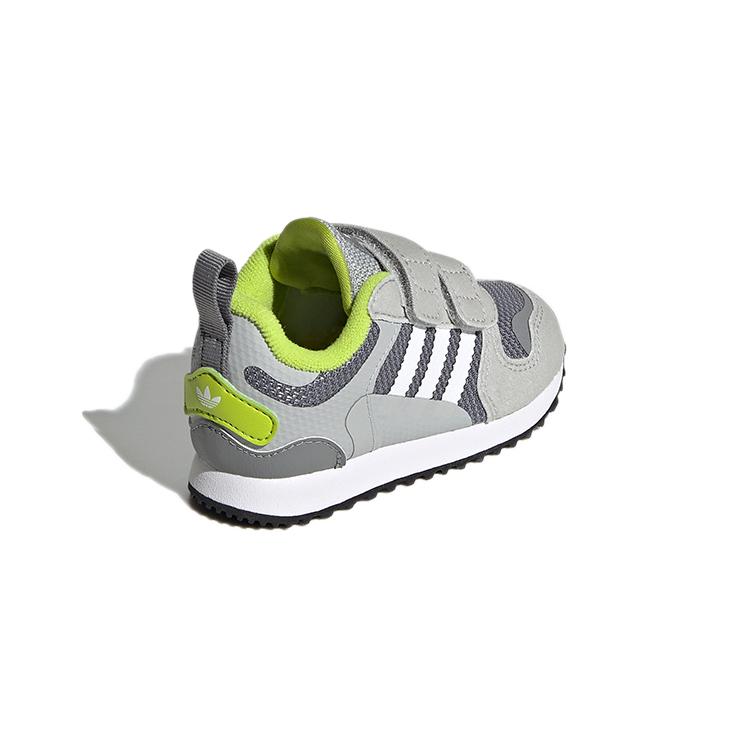 Adidas Originals ZX 700 HD CF I Suede Abrasion Resistant Low top Toddler Shoes Gray Infant And Toddler GZ7517