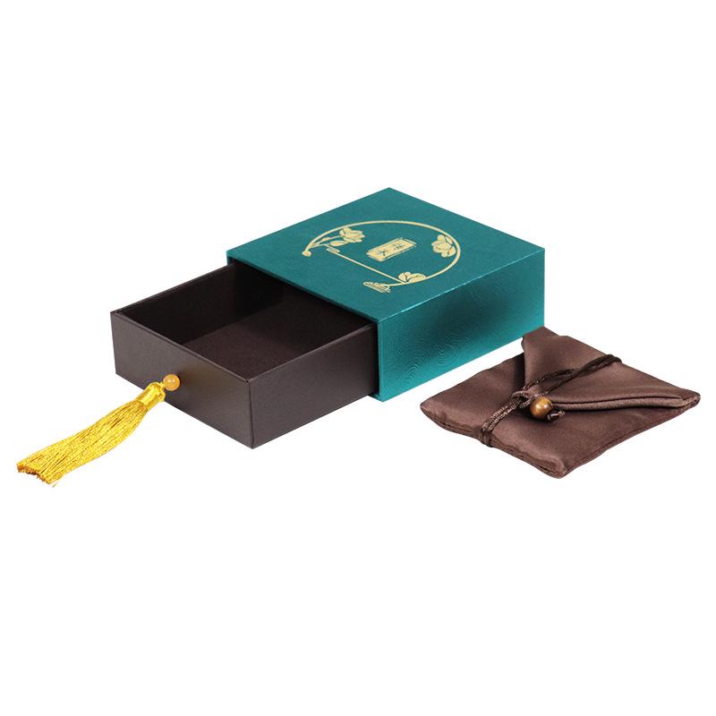 Heritage Series Gold Tassel Jewelry Box for Bracelets, Necklaces, and Jade Pendants