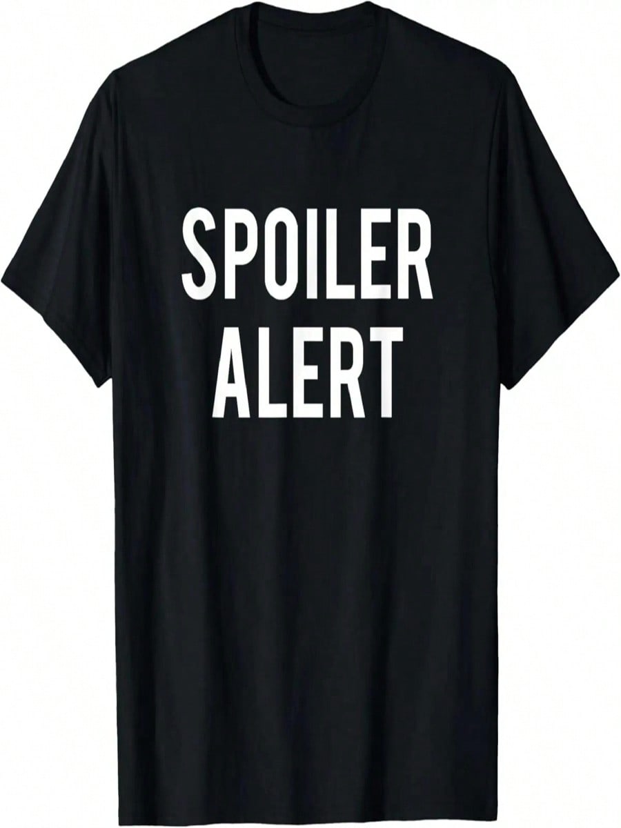 Funny Spoiler Alert T-Shirt For Movie And TV Series Fans S разноцветный