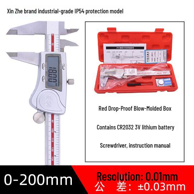 Xinzhe Precision Stainless Steel Waterproof Digital Vernier Caliper 0-150mm/200mm
