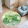 Farm Tractor Pattern Round rug,Carpet Rug for Living Room Bedroom Sofa Playroom Decor,Non-slip Floor Mat,Holiday Gifts and Birthday Gifts.
