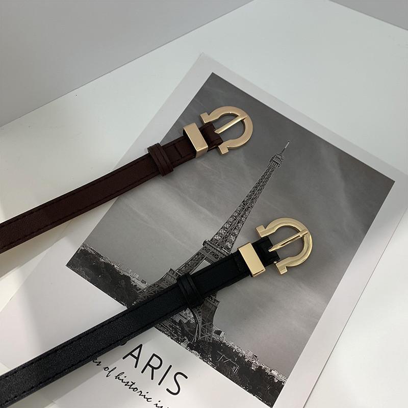 Stylish Women's Belt With Minimalist Pin Buckle Perfect For Dresses And Jeans