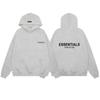 Unisex Fleece-Lined Hooded Sweatshirt With Velvet Letter Print Loose Fit Winter Cotton Pullover Teens