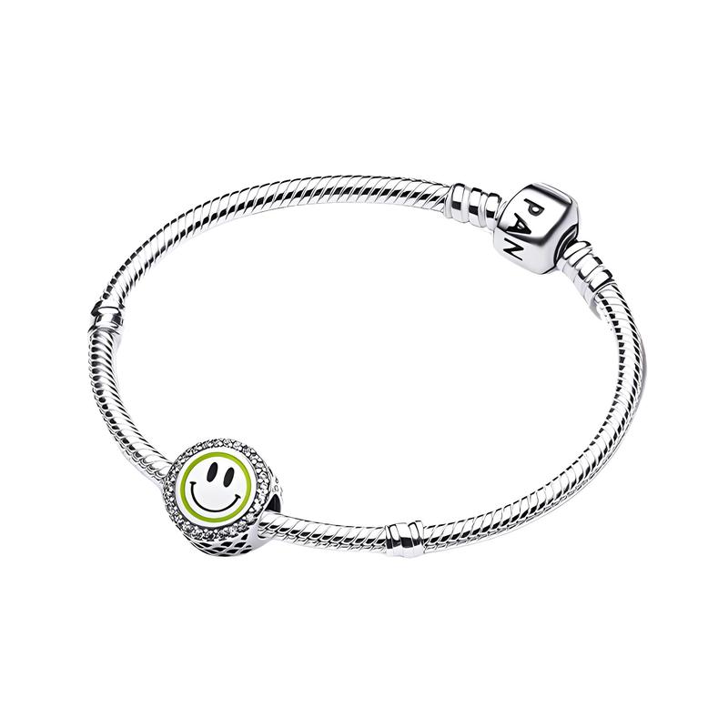 Pandora China Limited Edition Shining Smiling Girl Heart Set 925 Silver Bracelet Women s Silver ZT2137 серебряный