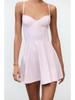 2025 Women's Spicy Girl Backless Slimming Sleeveless Short Dress, European & American Style