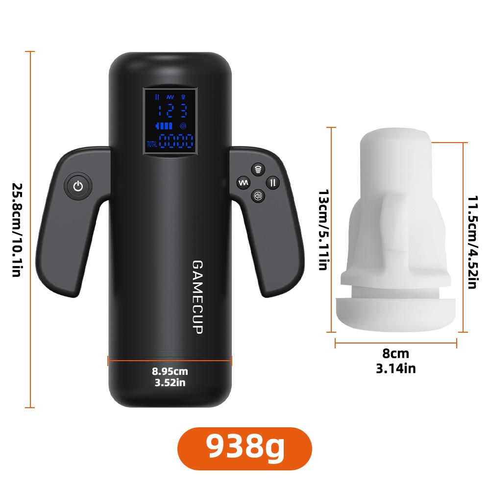 Automatic Male Masturbator Cup Thrusting Sucking Vibrating Heating Masturbation for Men Electric Penis Pump with Handle Sex Toys