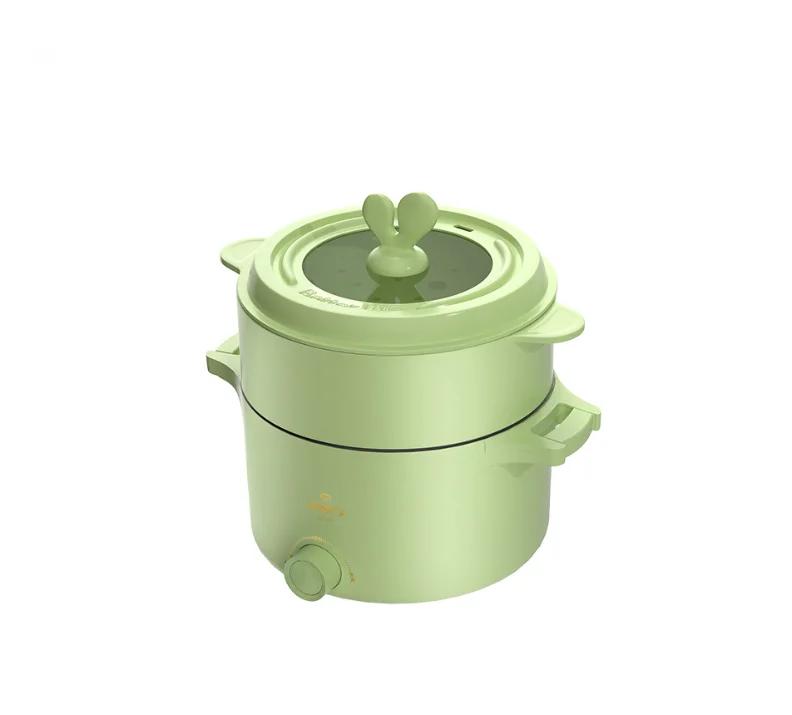 

Маленькая электрическая кастрюля с отделением для приготовления на пару, антипригарная кастрюля, многофункциональная домашняя общежитие для студентов, небольшая электрическая сковорода