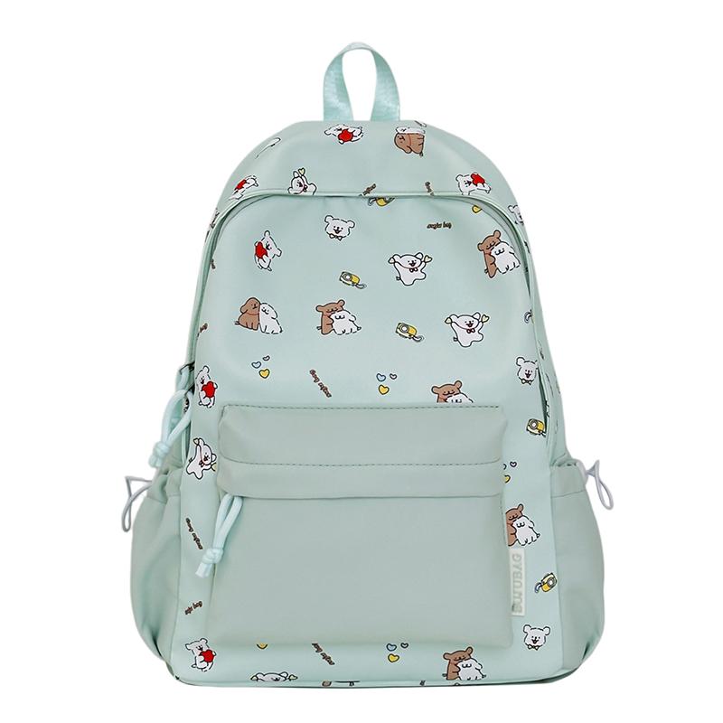 Cartoon Print Backpack Student Schoolbag Women's Lightweight Backpack