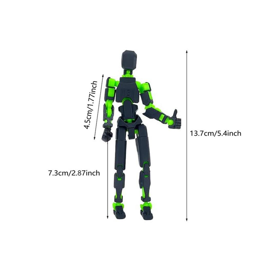 Lucky 13 Figure Toys Dummy 3D Printed Movable Shapeshift Robot Action Figuras DIY Mannequin Decompression Toys For Boy Gifts