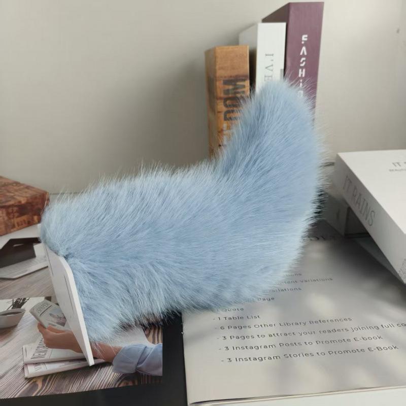 Cute Electric Wagging Plush Tail For Car Remote Control Moving Fox Tail Decoration Universal For Scooter Motorcycle Home Decor