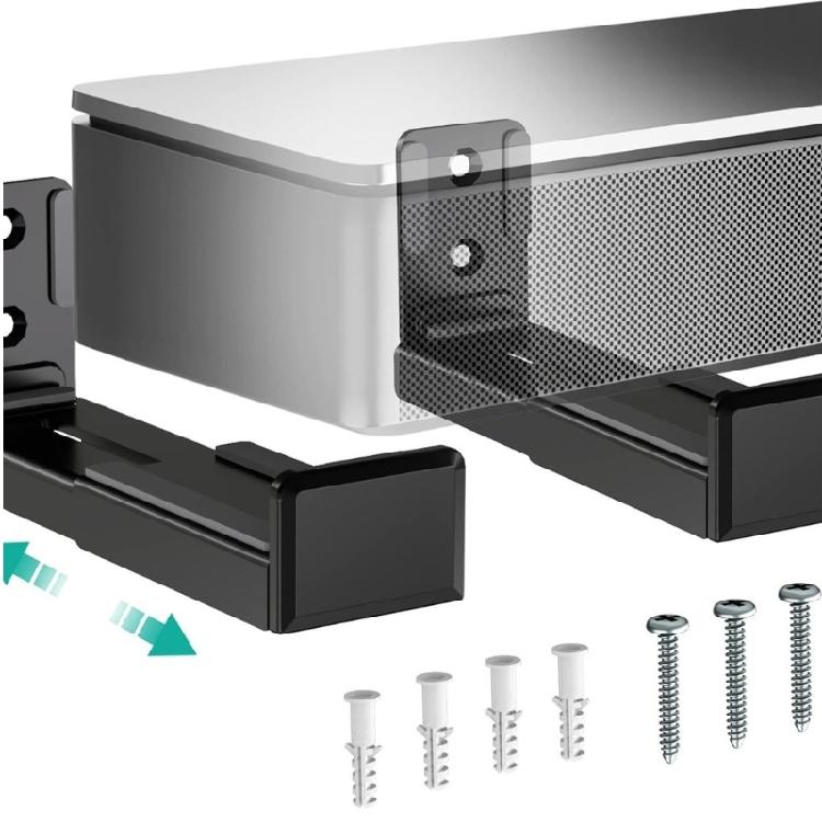 Anti Slip Metal Speaker Wall Mount Bracket Sturdy Construction Easy Setup Speaker Brackets for Home Theater Studio