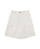 TEN PAST SEVEN Contrast Stitch Bermuda Shorts - Ivory