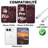 Lot 2 USB-C To USB-C Cables for iPhone 18 PRO/iPhone 18 PRO MAX/iPhone DUO - 2 Meter Braided Nylon Cable Phonillico®