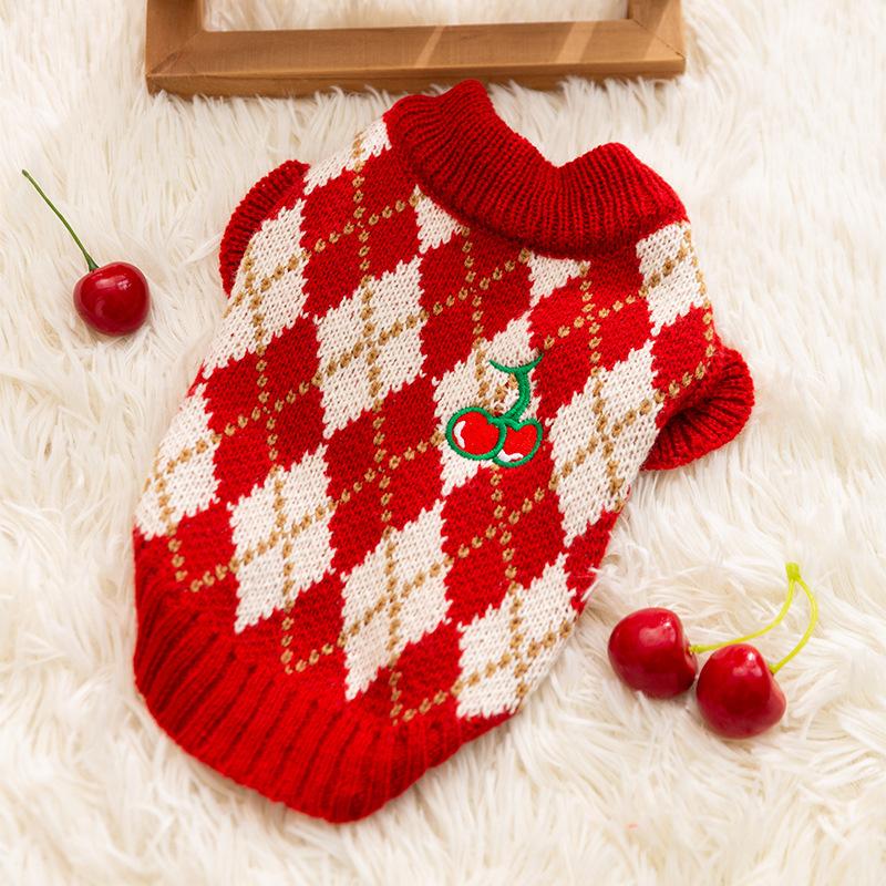 Autumn and Winter Puppy Dog Clothes Thickened Warm Sweater Teddy Bear Small Dog Cat Pet Clothes