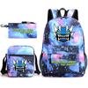 Geometry sprint game backpack geometry dash heat transfer backpack elementary school bag leisure bag