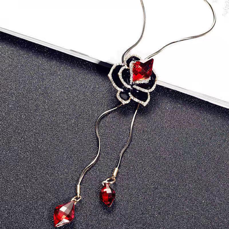 Elegante Quasten-Pulloverkette für Damen - Vielseitiges, hochwertiges europäisches und amerikanisches Design für Herbst/Winter-Mode