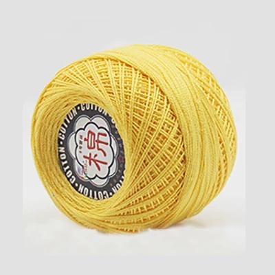 Retail 50g/ball 8# 2ply DIY Colorful Thin Lace Yarn Crochet Yarn 100% Cotton Yarn Hand Knitting Thread Sewing Machine Line JK468