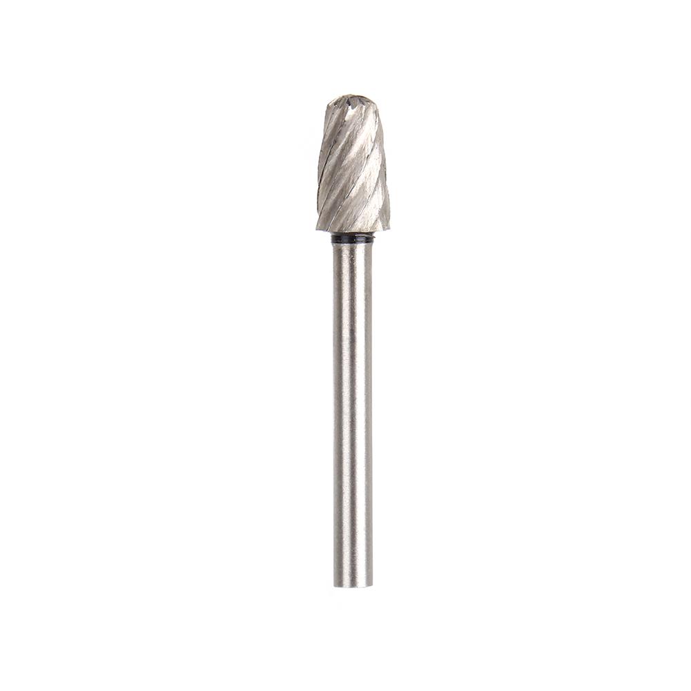 6pcs HSS Burr End Mill Cutter File Rotary Tool Router Bit Set 3.17mm 8mm Head SG