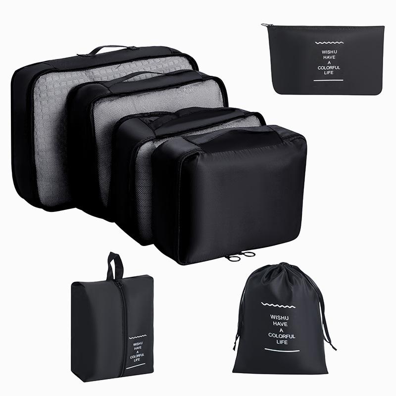 

7/10PCS Travel Storage Organizer Bags Set - Foldable Luggage Packing Cubes for Clothes & Shoes