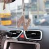 Rhinestone Bow Polymer Clay Rearview Mirror Ornament for Women