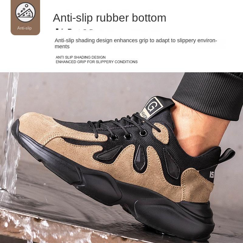 Labor Insurance Shoes, Smash-proof and Puncture-proof Safety Shoes, Wear-resistant and Non-slip Work Shoes, Protective Shoes