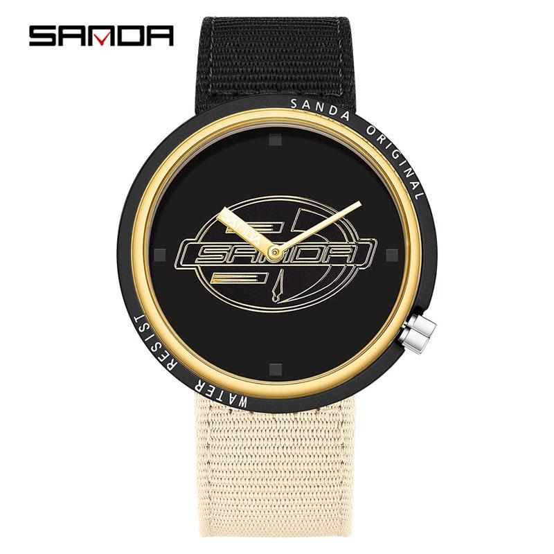 Sanda Creative Quartz Cosplay Watch - Unisex Silicone Fashion for Youth & Students