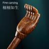 Wood Long-Handled Scratcher, Solid Wood, Self-Massage Tool for the Elderly, Back Tapping, Massage, Meridian and Acupoint Tapping, Buddha Hand Massage