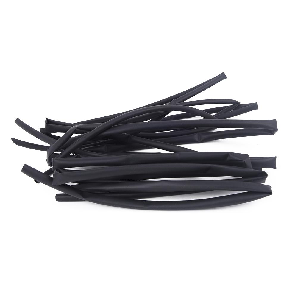 Tools Heat Shrink Tube Gadget Pack Wrap 3mm-6mm 4pcs Accessory Replacement Assortment Black Insulation Practical
