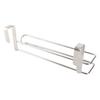 Stainless Steel Kitchen Over Door Roll Paper Holder Paper Towel Rack Hanger