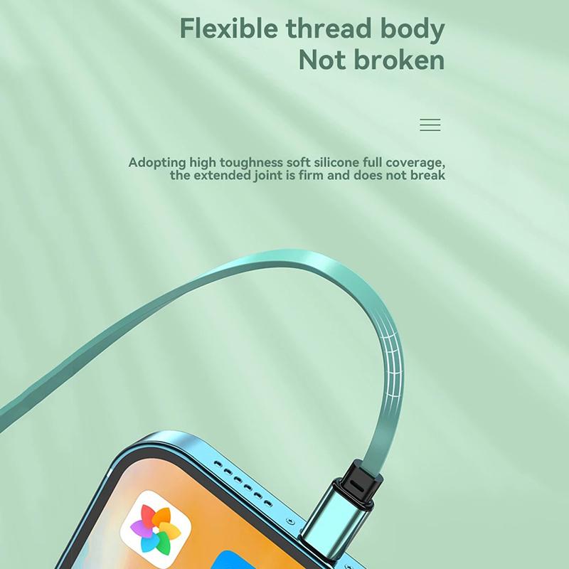 2025 New 3 in1 Data Cable Fast USB Cable For Huawei Honor Retractable Portable Micro USB Type C Charger Cable For IOS Samsung