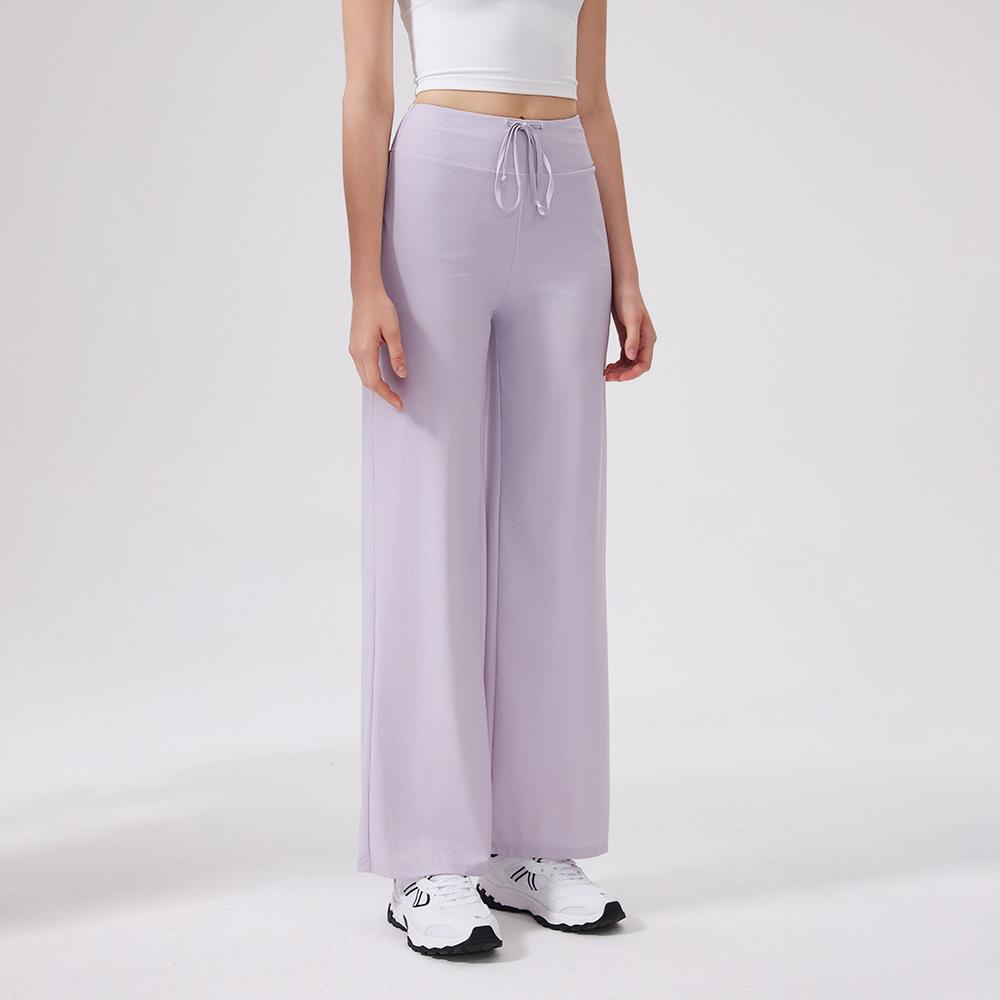 Sweatpants sports loose sunshade light and cool trousers women's straight casual yoga pants fitness thin quick drying sunscreen clothing summer