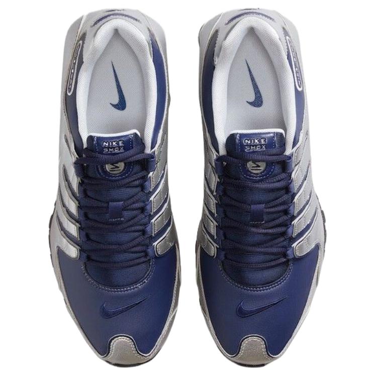 Nike Shox NZ Series Running Shoes Men's Silver Blue 378341-402
