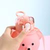 Cute Bear Kettle Straw Water Cup Summer Plastic Straw Drinking Cup Kids Water Bottle Large Capacity Water Bottle