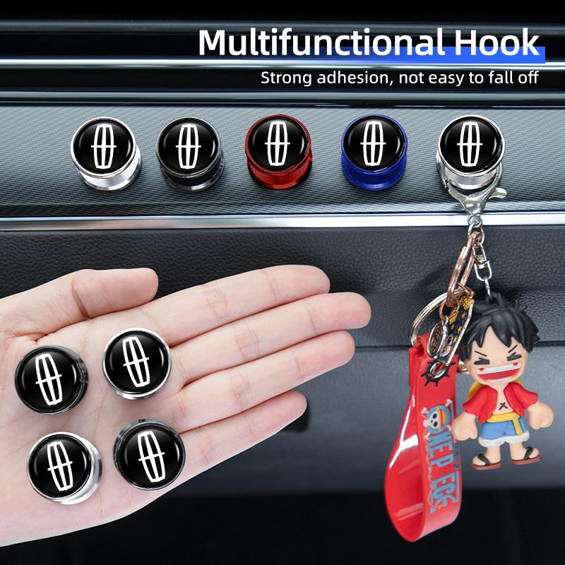 Mini Car Hooks Storage Holder USB Cable Headphone Key Hook Auto Accessories For Lincoln MKZ MKX Aviator Navigator Continental Coftrw9