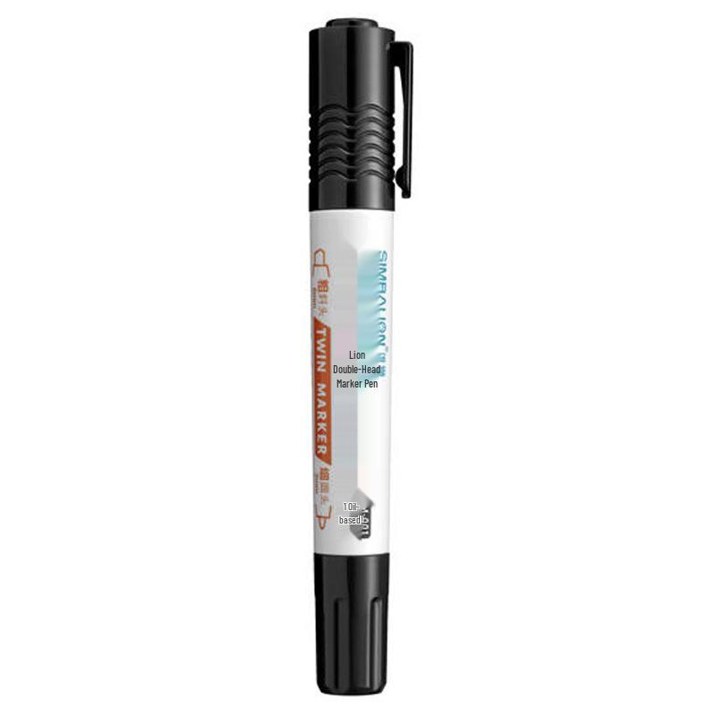 

Lion TM001 Oil-based Double-headed Marker Pen - Thick Tip for Logistics Marking чёрный