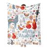 Christmas Checkered Pattern digital-printed polyester Bedroom velvet flannel soft sofa cover blanket Fleece soft sofa cover