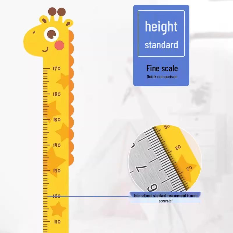Children's Removable Cartoon Height Wall Sticker Ruler