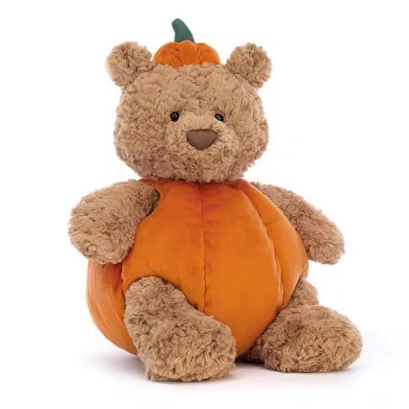 Adorable Barse Bear Pumpkin Plush Toy Perfect For Halloween Decorations And Gifts For Kids