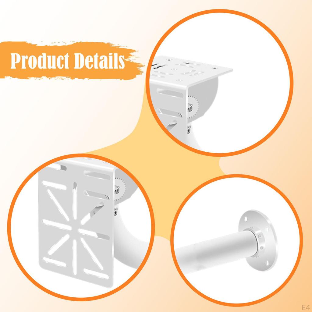 And Universal Mounting Bracket for Security Camera, CCTV Dome Camera Mount, Ideal Garden, Lawn,