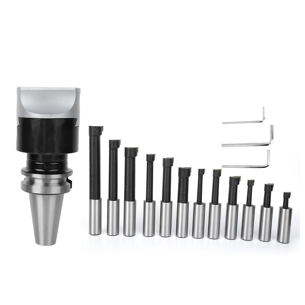 

Набор расточных фрез с ЧПУ высокой твердостью 40CR, набор фрезерных инструментов F118, диаметр головки 75 мм, BT40F11812 шт.