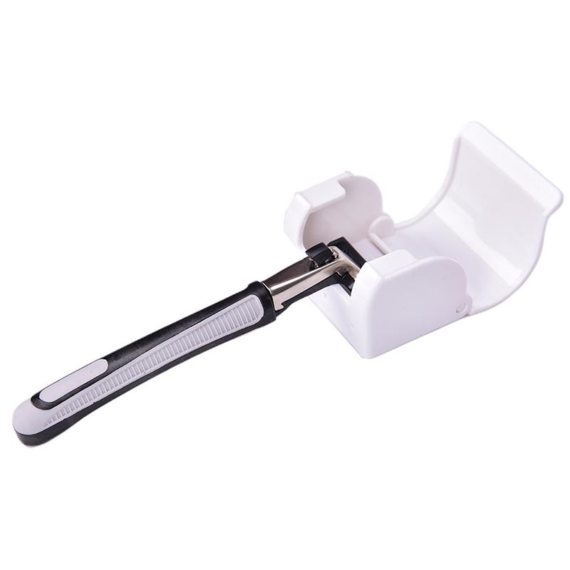 Plastic Super Suction Cup Razor Rack Shaver Home Bathroom Wall Storage Holder